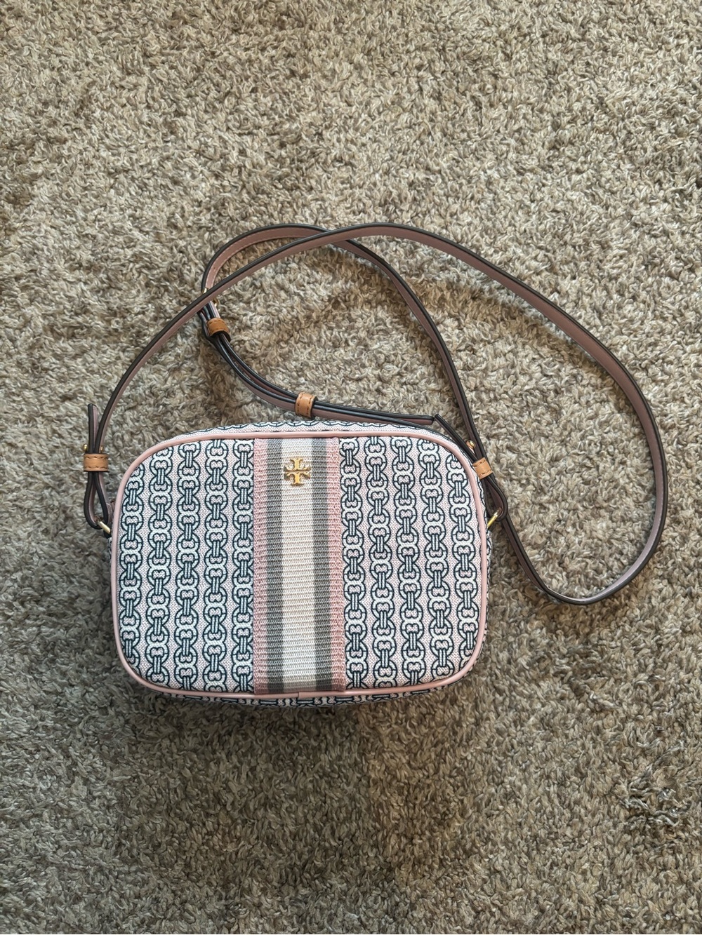 NWT Tory Burch Gemini Link Canvas Mini Bag